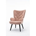 thumbnail image 6 of COOLMORE Accent chair Living Room/Bed Room, Modern Leisure Chair Pink, 6 of 9