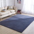 thumbnail image 3 of Faux Fur Rug Plush Rug Washable Area Rugs for Bedroom Fluffy Rabbit Fur Rug for Living Room Teen Room Home Decor Rectangle Rug (Dark Grey, 3x5), HB6805, 3 of 7