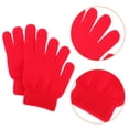 thumbnail image 3 of Miangastore 1 Pair Lightweight Washable Gloves For Boys School Bus Waiting In Red, 3 of 8