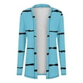 thumbnail image 4 of Fall Cardigans for Women Floral Printed Cardigan Long Sleeve Open Front Outwear Coat Tops, 4 of 6