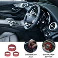 thumbnail image 4 of PBPBOX Car Knob Covers Decorative Red for Car Air Conditioning Buttons 3Pcs, 4 of 4