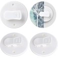 thumbnail image 1 of 4 Pack Clips de Rideau de Douche avec Garde-Eau, Clips de Rideau de Douche Auto-Adhésifs Petits Clips de Fil pour Douche Suspendue Camping-Car Chris, 1 of 5
