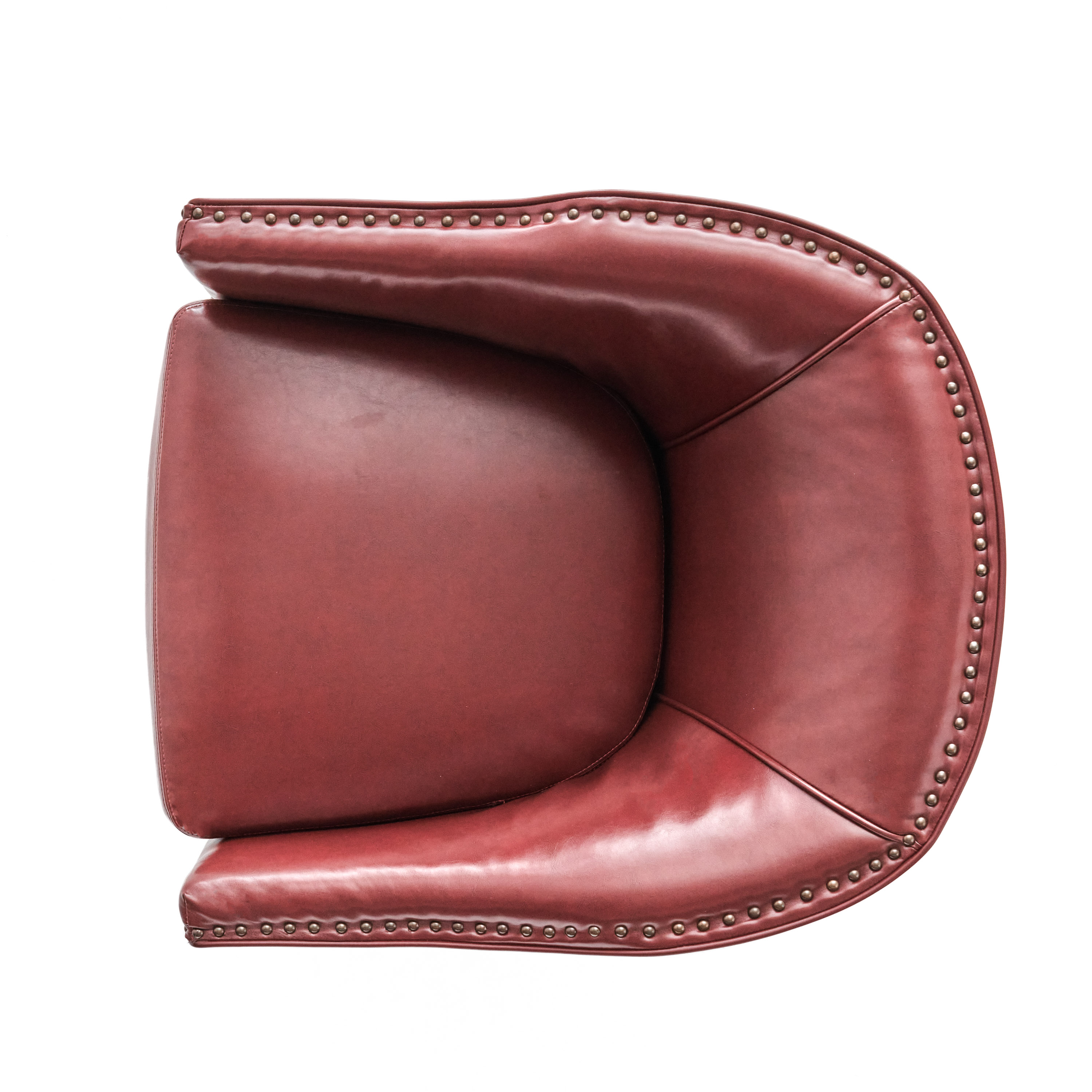Noble House Houston Red Bonded Leather Club Chair