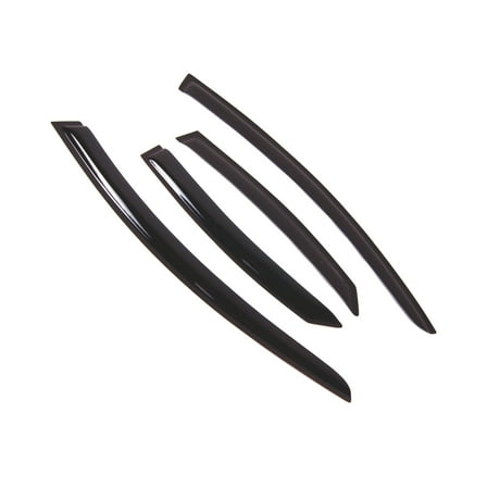 TuningPros Outside Mount Window Visor Deflector Smoke Tinted 4 Pcs Set For 2005-2011 Volvo S40
