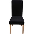 thumbnail image 2 of Smiry Velvet Stretch Dining Room Chair Covers Soft Removable Dining Chair Slipcovers Set of 2, Black, 2 of 7