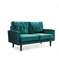 thumbnail image 5 of Uspridefurniture Tufted Cushion Back 57.5 Wide Loveseat, Green Velvet, 5 of 5
