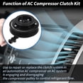 thumbnail image 3 of Air Conditioner AC Compressor Clutch Kit for Chrysler 300 2011-2013 for Dodge Challenger Durango 2011-2014 for Jeep Grand Cherokee 2011-2016 AC Compressor Clutch for HCC-RS18/RS18, 3 of 8