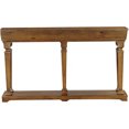 thumbnail image 3 of Oak Finish Console Table with Lower Shelf, Entryway Sofa Table with Storage for Living Room, Hallway, 3 of 6