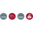 thumbnail image 2 of Darling Souvenir 190 Pcs Retirement Party Favor Stickers chocolate Candy Labels-Maroon, 2 of 2