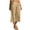 Khaki -AM14, variant on Dwellite Cotton Linen Capri for Womens Wide Leg Drawstring Elastic Waist Cropped Pant Breathable Lightweight Loose Capris for Beach Gray 2XL