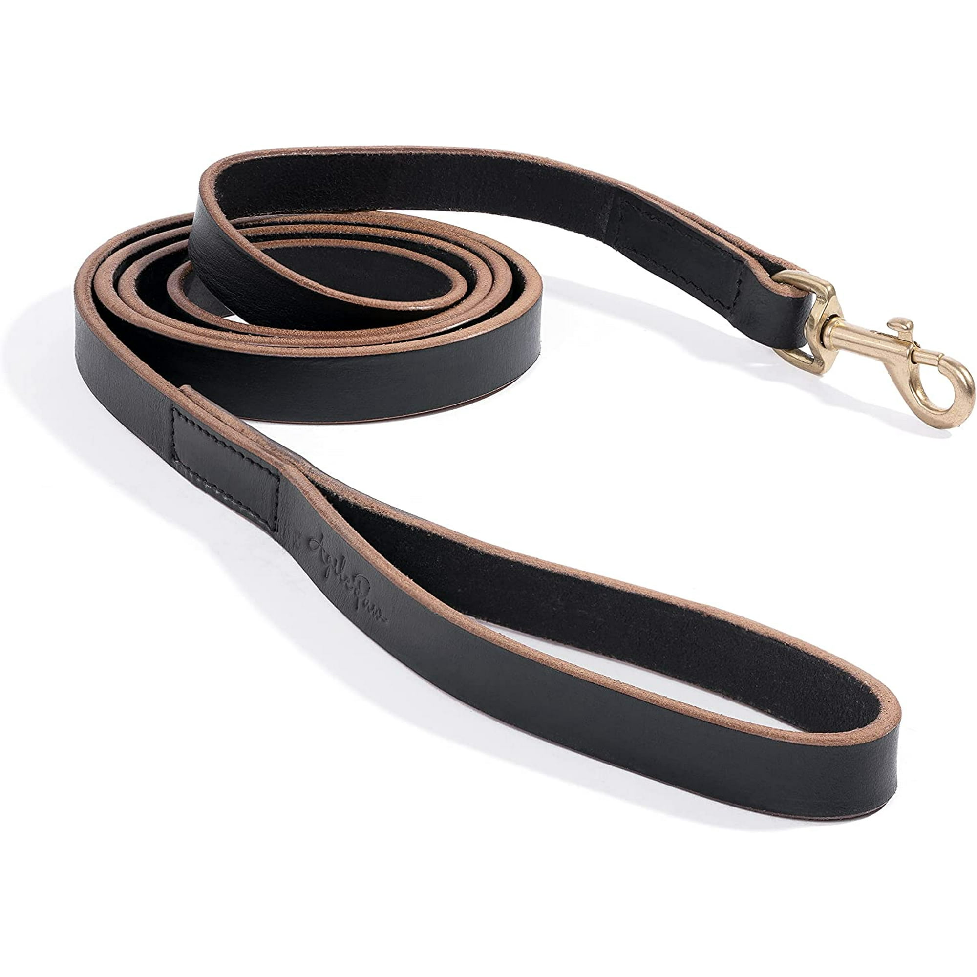 Leather training leashes for dogs discount
