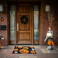 thumbnail image 6 of Halloween Bath Mats, Halloween Colorful Pumpkin Bathroom Decorations, Non-Slip Microfiber Bath Rugs, Bathroom Decor Pumpkin Rug for Shower, Tub, Sink, Machine Washable, 19.69X23.62 inch, 6 of 7