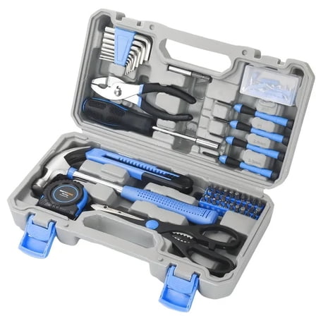 126pcs Tool Set, Repair Tools Set General Household Hand Tool Kit With Plastic Toolbox Storage Case, Home Tool Set For Home Repair, Maintenance And Improvement