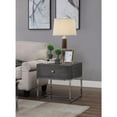 thumbnail image 4 of ACME Iban End Table in Gray Oak and Chrome, 4 of 8