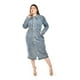 thumbnail image 5 of Vestido midi de mezclilla Roman Fashion /Tallas Extras, 15266 (Azul claro) azul 38, 5 of 6