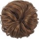 thumbnail image 3 of 100% H Bun Extens, Messy Bun H Piece Y H Scrunes Gnon Extenss para mujeres niñas Updo Donut Iece, Jet, 3 of 5