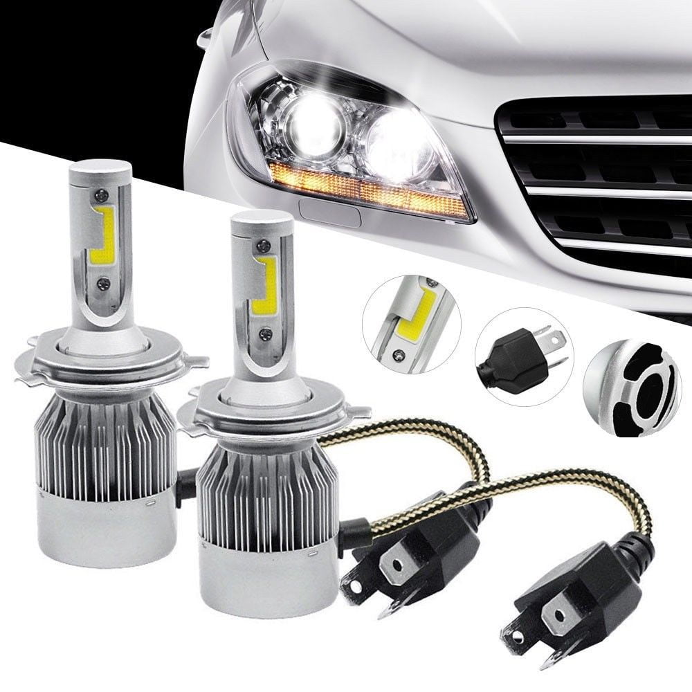 2 PCS COB H4 C6 10800LM 120W LED Car Headlight Kit Hi//Lo Turbo Light Bulbs 6000K