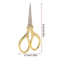 thumbnail image 4 of Cross-stitch Scissors Smooth Surface Painted Sturdy Comfortable Grip Small Size Lightweight Convenient Shears for Daily Use Half gold, 4 of 6