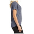 thumbnail image 3 of Yellow Rooster Womens PosiCharge Tri-Blend Wicking Dolman Tee True Navy Heather 4XL, 3 of 6