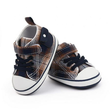 

Bullpiano High Top Ankle Infant First Walkers Casual Prewalkers Newborn Cribster Shoes Anti-slip Boys Girls Canvas Sneaker