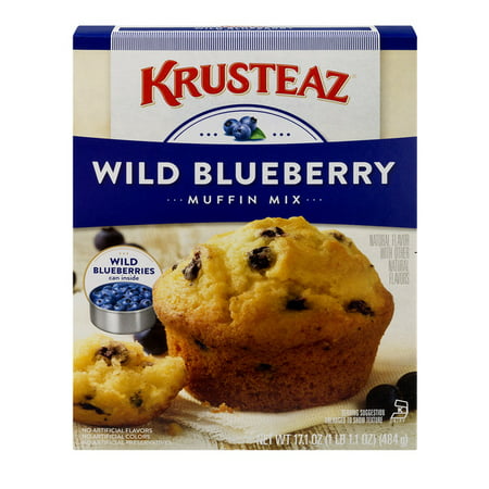 (3 Pack) Krusteaz Wild Blueberry Supreme Muffin Mix,