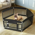 thumbnail image 4 of CONCETTA Plastic Dog Playpen 24 Inch, 6-Panel Pet Fence for Small Dog, Black, 4 of 8