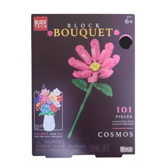 Block Bouquet Cosmos Build Set 101 Pieces