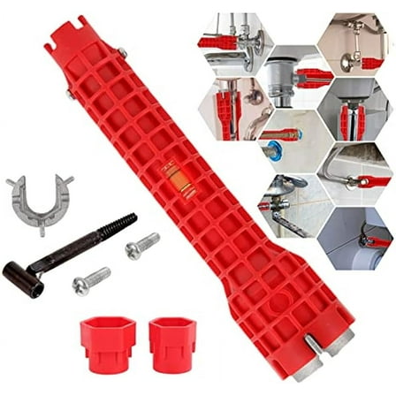 LIENIAO, 8 in 1 Faucet and Sink Installer Multi Tool Basin Wrench