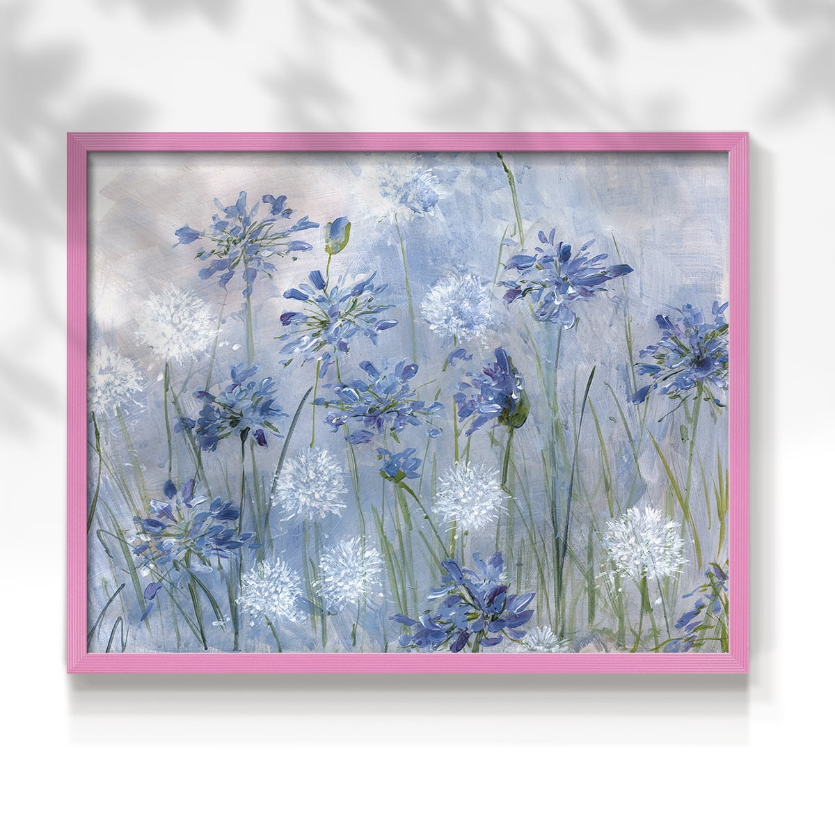 Dandelion and Agapanthus by Sally Swatland - Restickable Framed Giclée Print