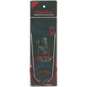 ChiaoGoo Stainless Steel Regular Red Circular Knitting Needles, 40" (100 cm), US 3 (3.25 mm)