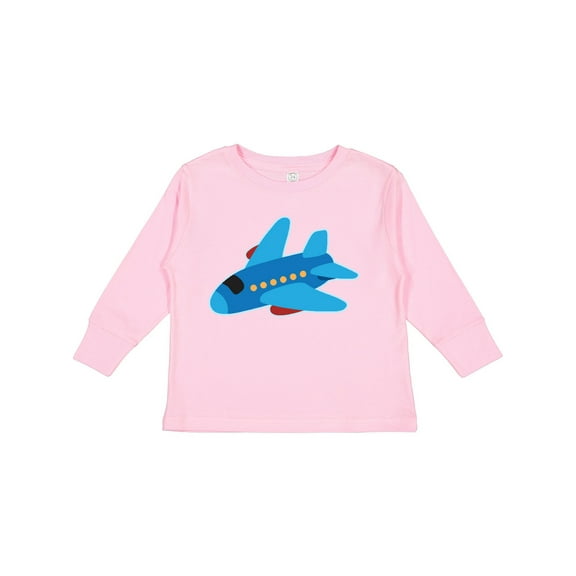 Inktastic Jet Airplane Childs Plane Boys or Girls Long Sleeve Toddler T-Shirt