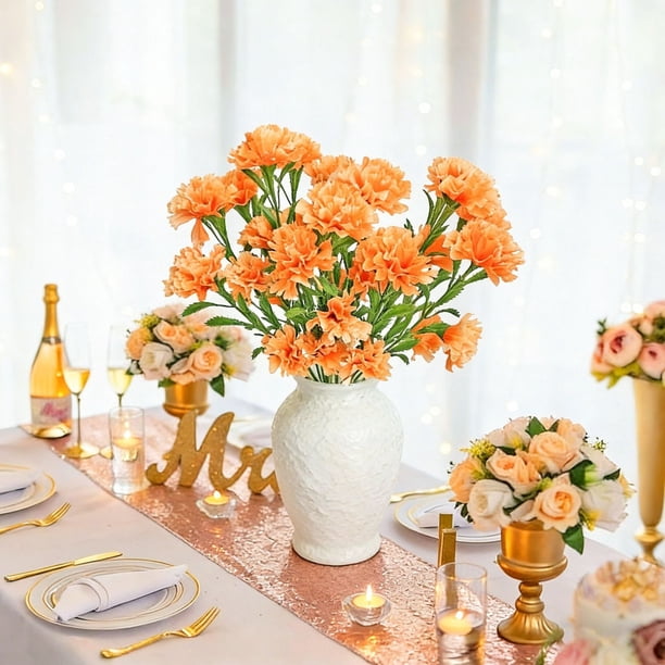7-head 14-day Day Flower Carnation Artificial Flower Home Wedding Photography Decoration Outdoor Arrangement