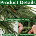 thumbnail image 3 of 2 Pcs 30" Extra Length Artificial Christmas Teardrop Swag, Faux Pine Needles Teardrop Door Swag, Christmas Norfolk Greenery Teardrop Wreath for Xmas Door Table Mantle Fireplace Indoor Outdoor Decor, 3 of 13