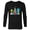 Black, variant on Disney and Pixar’s Monsters, Inc. Christmas Nutcrackers - Long Sleeve T-Shirt for Men - Customized-White