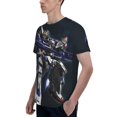 thumbnail image 6 of Mobile Suit Gundam Shirt 3d Printed T Shirt Crewneck Short Sleeve Top Tees For Mens, 6 of 8