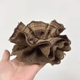 thumbnail image 4 of Antique Hair Scrunchie Coffee Checkered Pattern Breathable Lace Hairtie Nonslip Design Women Girl Hair Styling Accessory, 4 of 9