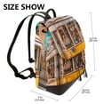 thumbnail image 2 of Lsque Modern Urban Monkey Pattern Womens Backpack Purse Leather Backpack Purse for Women Travel Fashion Backpack Designer Ladies Shoulder Bags, 2 of 4