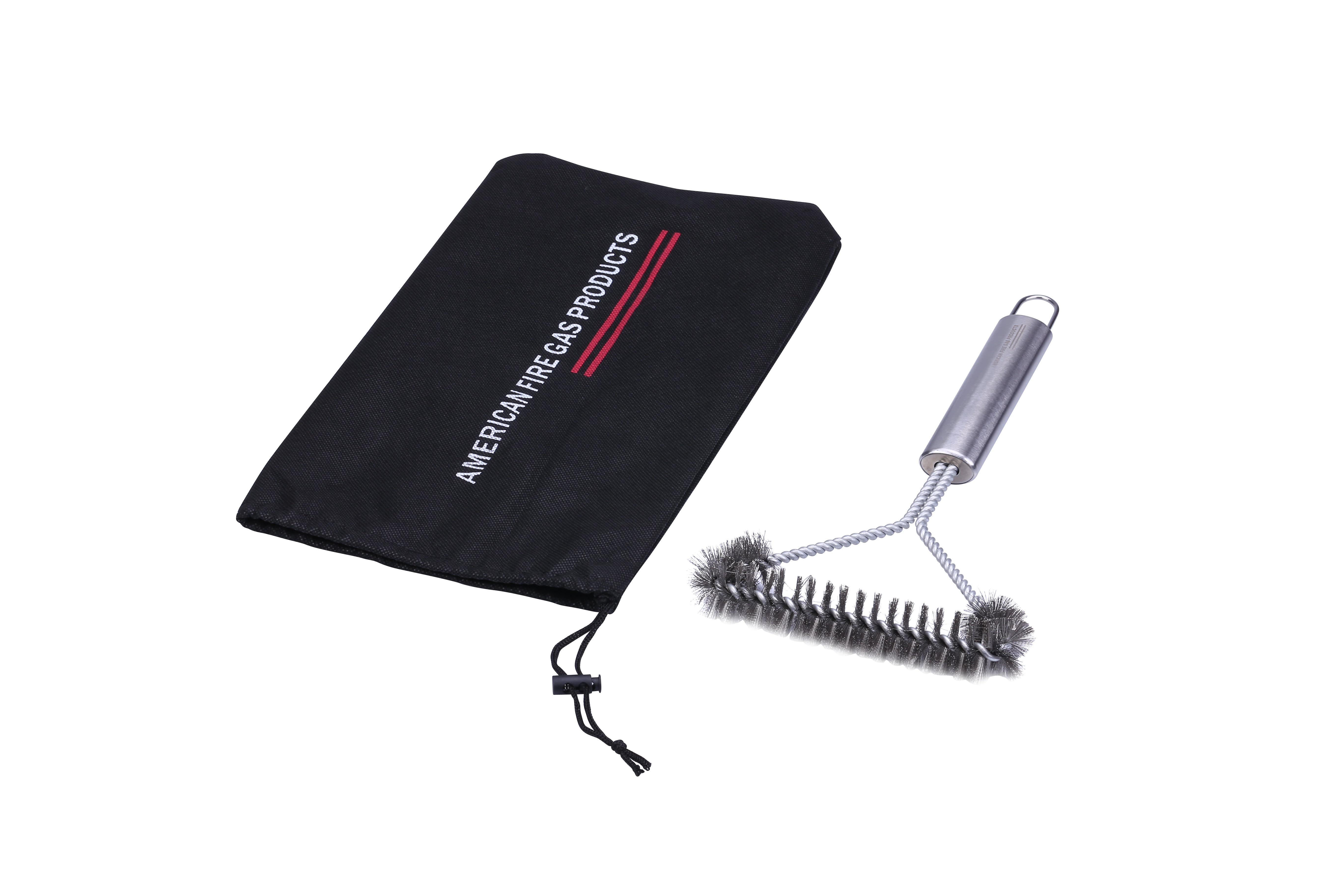 Cleaning Brush 12 inch 3 Sided Stainless Steel BBQ Grill Brush, for Big Green Egg Charcoal