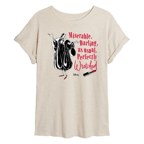 101 Dalmatians - Miserable Perfectly Wretched - Women's Oversized Graphic T-Shirt