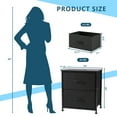 thumbnail image 7 of Bigleap Nightstand, 2 Drawer Dresser for Bedroom, Bedside Furniture, End Table for Bedroom, Closet, Entryway, Black, 7 of 7