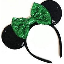 Green Tinker Mickey Ears, St. Patricks Day Ears, Tinker Bell Minnie Ears, Christmas Green Mickey Minnie ears