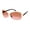 Rose Gold, variant on Women's CC183 Metal UV400 Protective Rectangular Fashion Sunglasses, 62mm