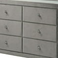 thumbnail image 2 of Jill 63 Inch Upholstered Dresser Tufted Velvet 2 Drawers Grey, 2 of 6