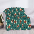thumbnail image 3 of Yiaed Cartoon Poodle Dog Print Blanket Throw Blanket Soft Cozy Flannel Blanket for Home Bed Sofa Couch Chair-80"x60", 3 of 6