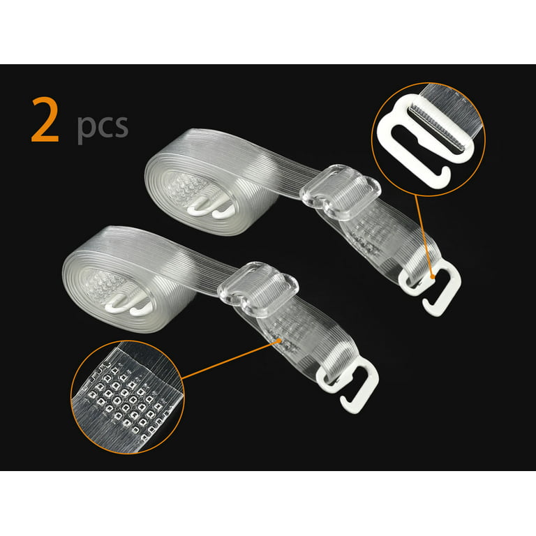 5 Pairs Clear Bra Straps Adjustable Invisible Non-slip Bra Strap Clips For  Strapless Bra Transparent Shoulder Bra Strap Replacement For Women