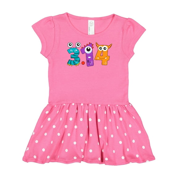 Inktastic Monsters Like Pi- Pi Day Numbers Gift Baby Girl Dress