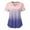 01Sky Blue, variant on pbnbp Scrub Tops for Women Ombre Tie-Dye Shirt V Neck Short Sleeve Working Uniforms with Pockets Workwear Scrubs