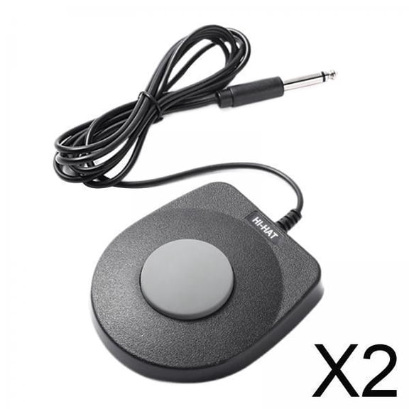 Pedal de bombo,Pedal de batería electrónica Pedal de bombo doble,Pedal de tambor de sustain para teclado de piano eléctrico,Sintetizador de batería con pedal de percusión digital,Pedal de