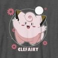 thumbnail image 2 of Boy's Pokemon Clefairy Moonlit Dance  Graphic Tee Charcoal Heather X Large, 2 of 5