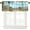 Italy-16, variant on Italian Valance Curtain Old Stone Arch View The Sea Balcony Fresco Garden Plants Art Rod Pocket Valance Window Treatments Short Curtains for Kitchen Living Room 54x18inch